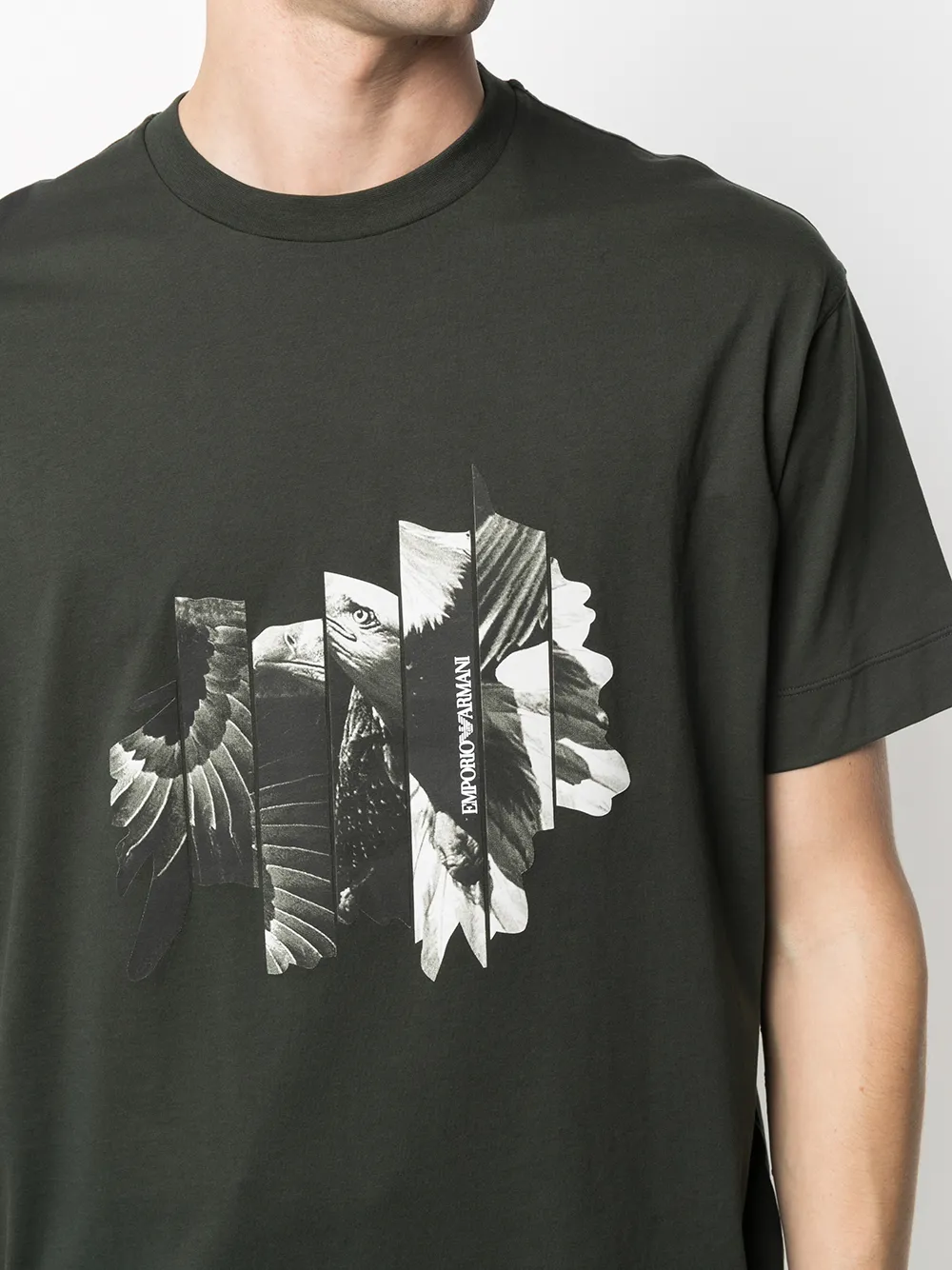 фото Emporio armani футболка с графичным принтом