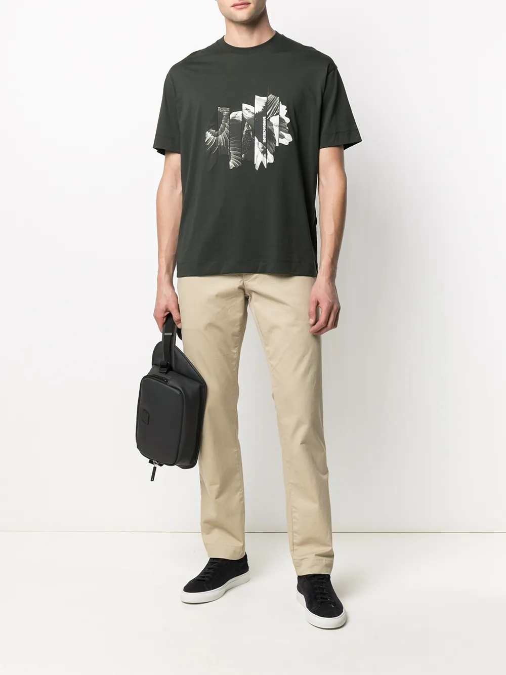 фото Emporio armani футболка с графичным принтом