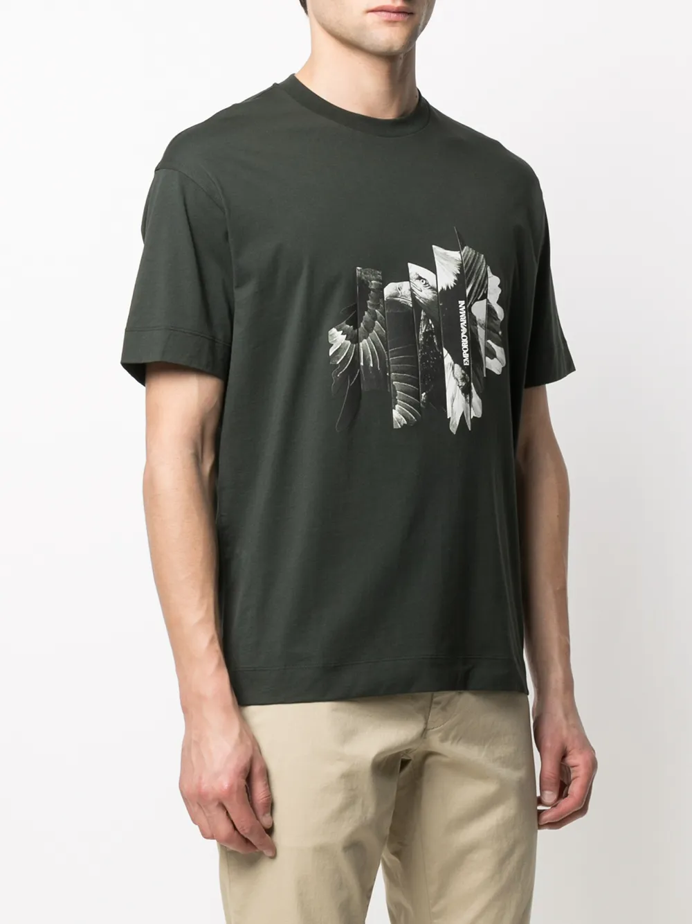 фото Emporio armani футболка с графичным принтом