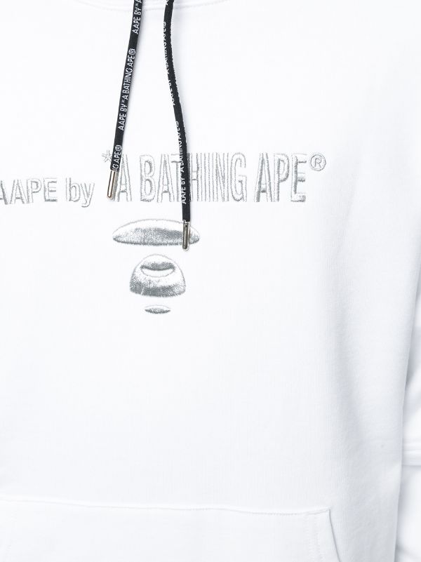 AAPE BY *A BATHING APE® Layered Logo Print Hoodie - Farfetch