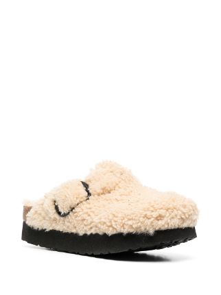 boston shearling clog