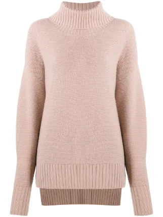 chunky cashmere roll neck