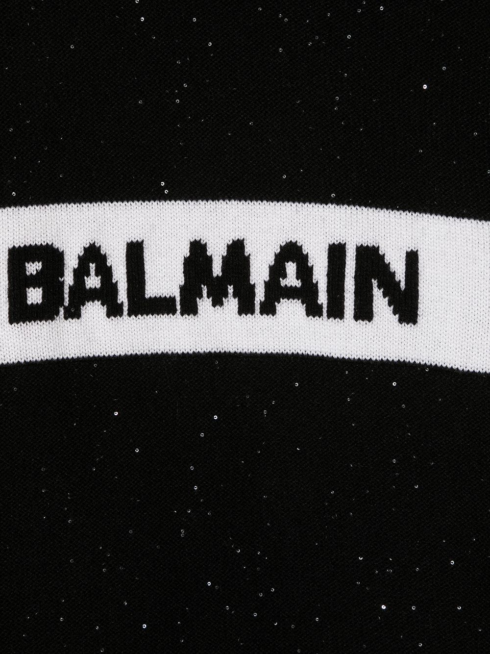 фото Balmain kids long sleeve knitted logo jumper