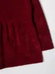 Piccola Ludo velvet long sleeve dress