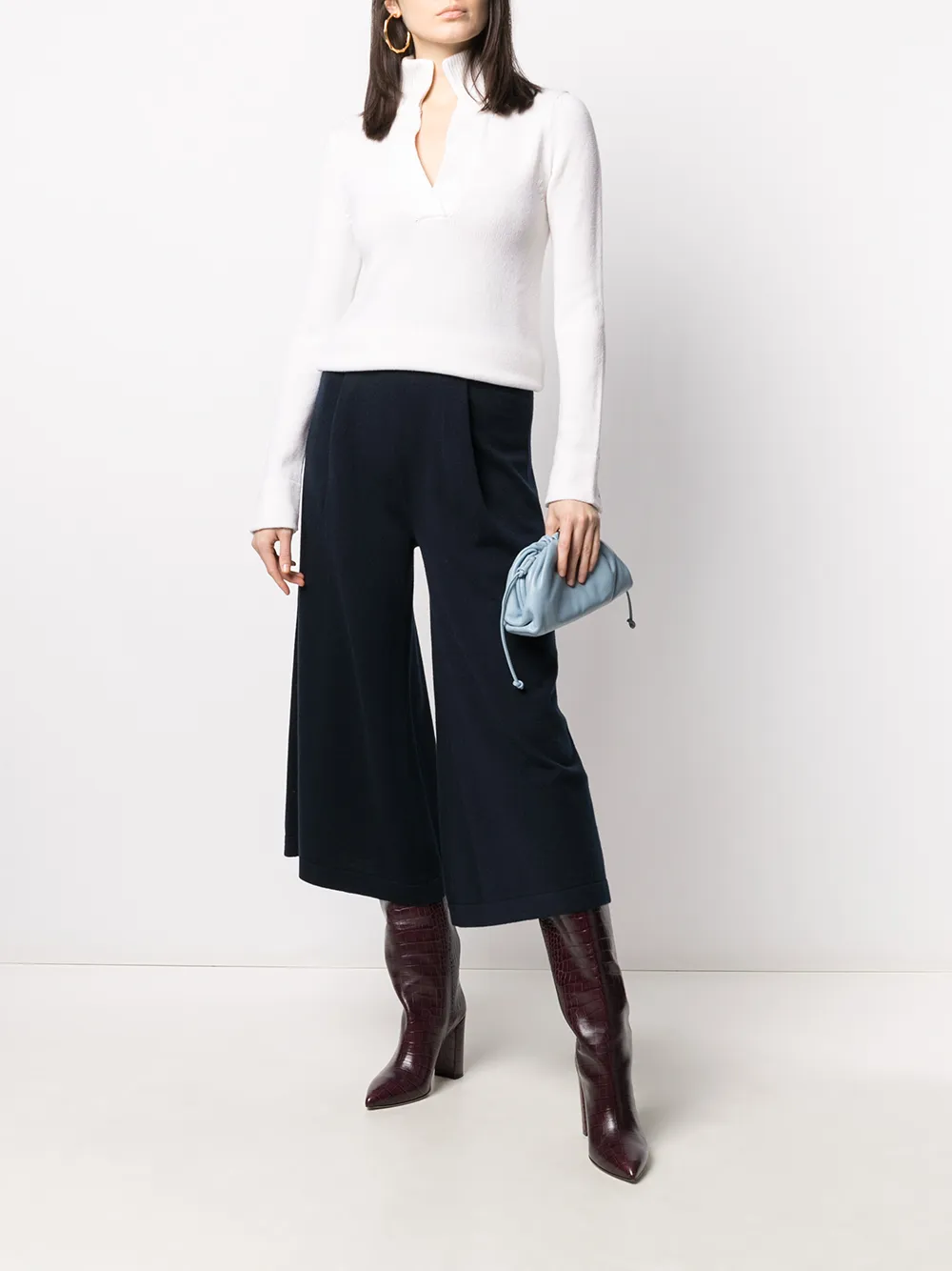 Image 2 of Malo v-neck cashmere jumper