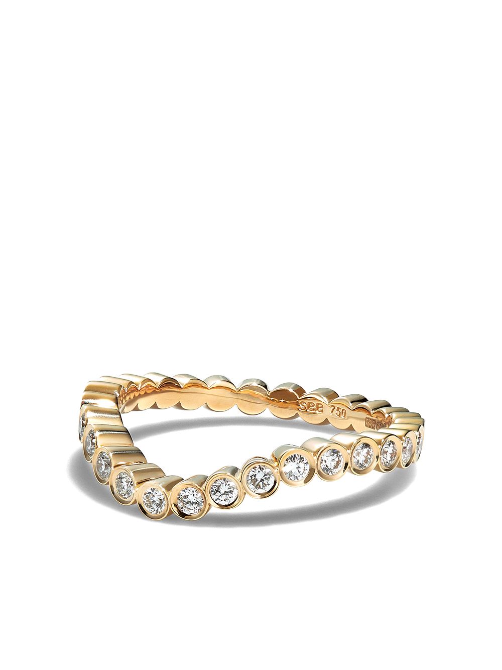 Sophie Bille Brahe 18K yellow gold Grace diamond ring