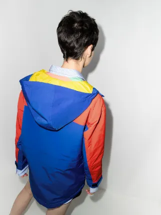 Sport colour-block oversized jacket展示图