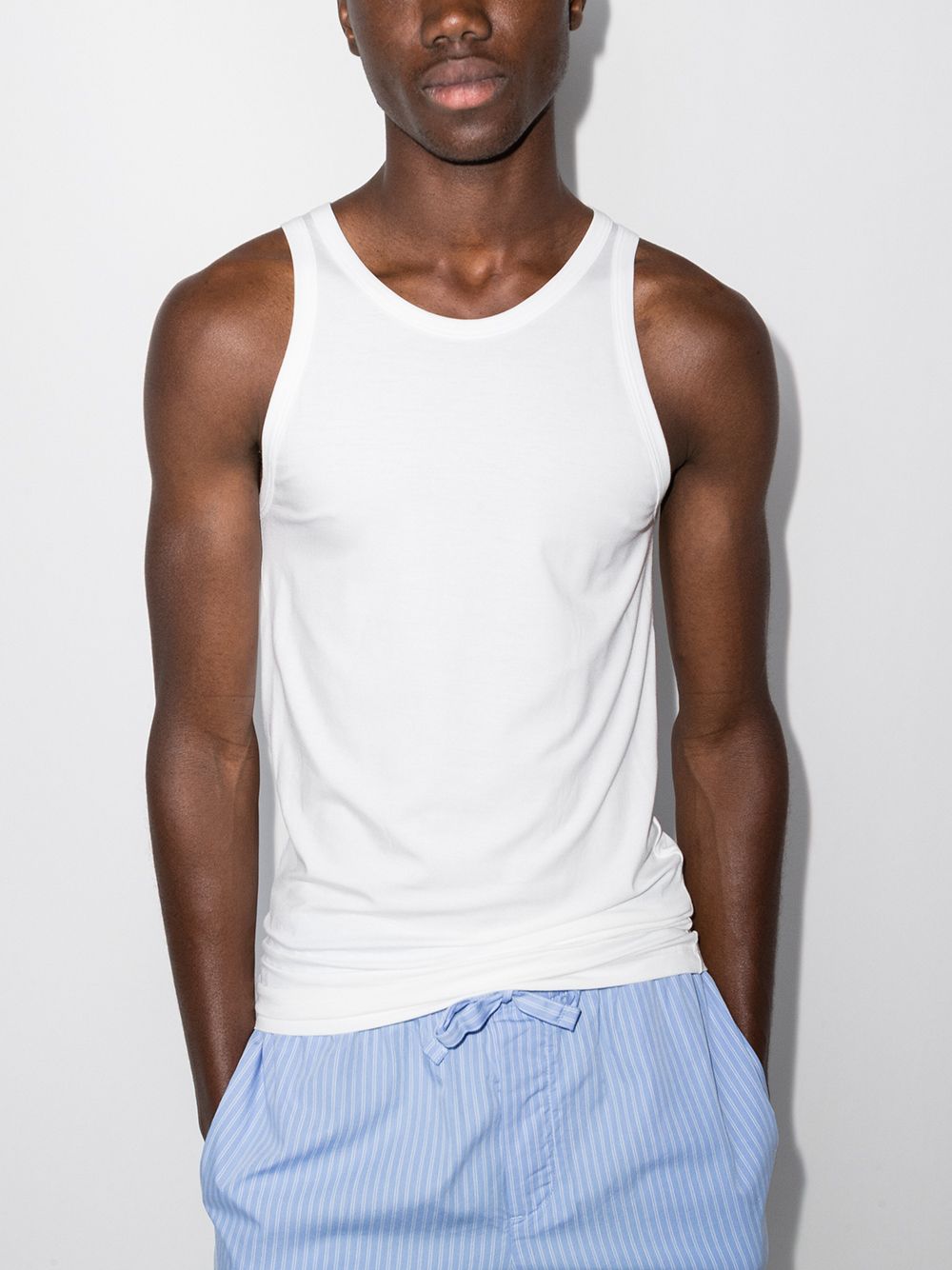 Zimmerli Mouwloze tanktop - Wit