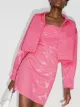 Image 2 of Maisie Wilen glossy-effect mini dress