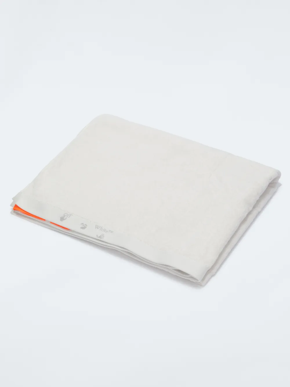 WHITE SHOWER TOWEL WITH LOGO in white OffWhite™ Official GB