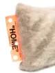 Off-White diagonal stripe cushion