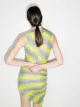 Maisie Wilen asymmetric marble print mini dress