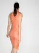 Maisie Wilen asymmetric marble-print mini dress