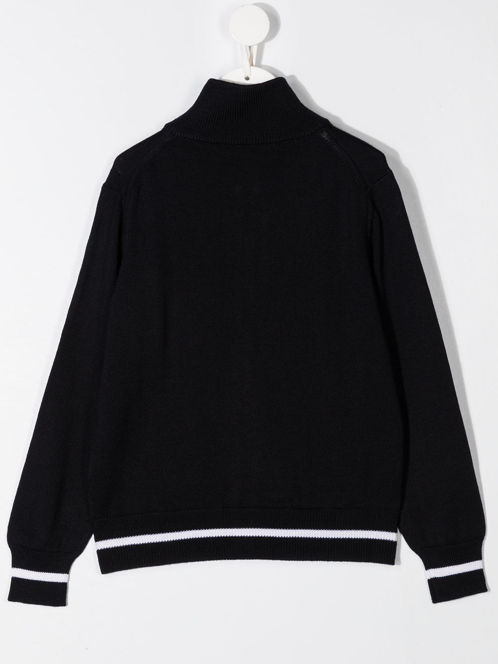 фото Nº21 kids zipped knitted logo jumper