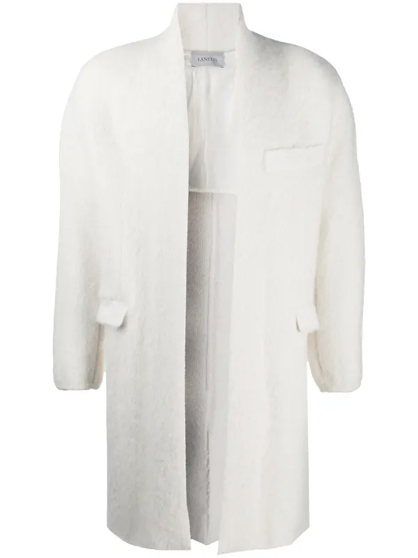 long white wool coat