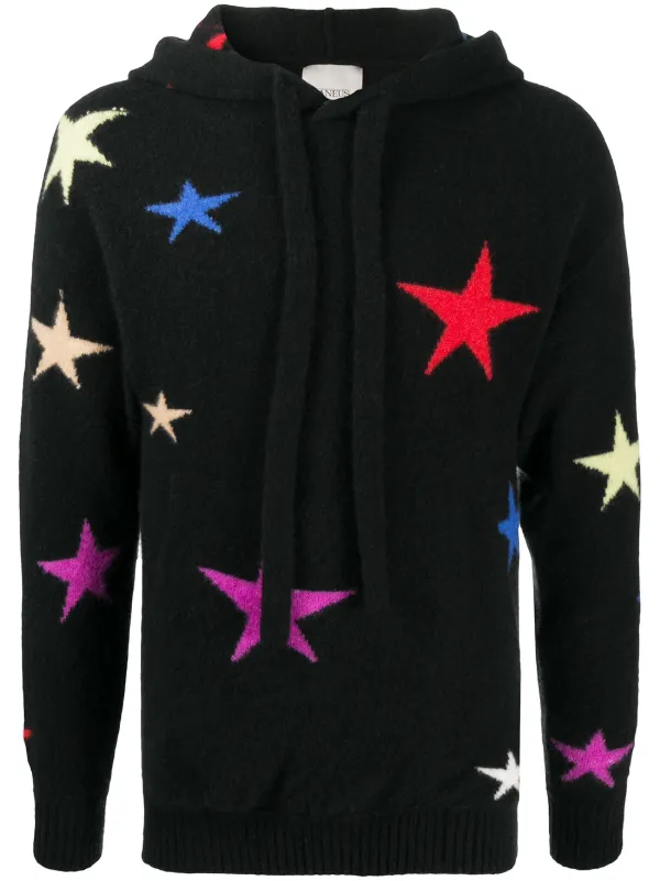 star print hoodie
