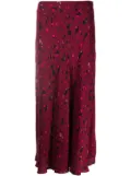 Ba&Sh Tomy leopard-print midi skirt - Purple