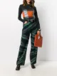 Image 2 of Eckhaus Latta spray-print wide-leg trousers