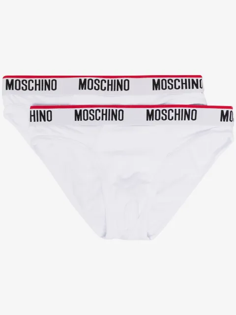 Moschino logo waistband briefs