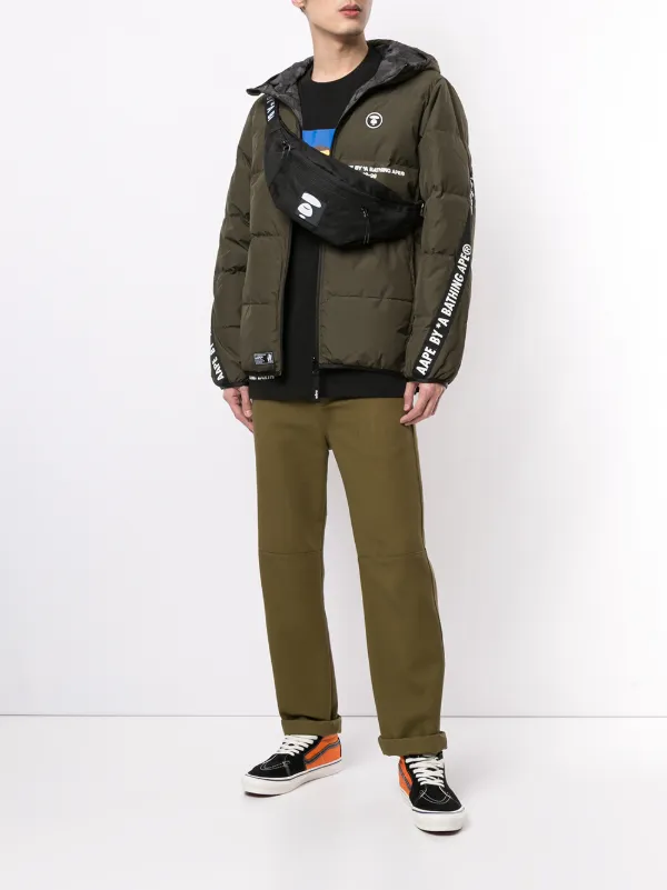 AAPE BY *A BATHING APE® Reversible Hooded Padded Jacket - Farfetch