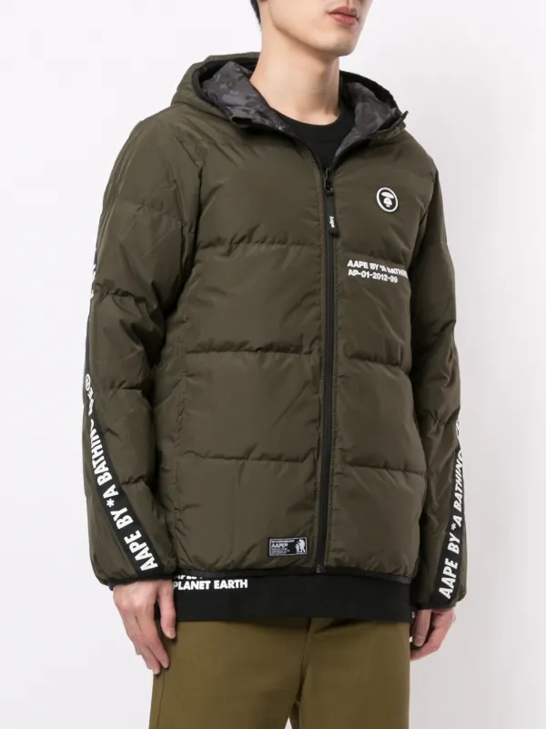 AAPE BY *A BATHING APE® Reversible Hooded Padded Jacket - Farfetch