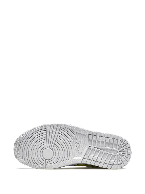 靴 Air Jordan 1 low SE white-gold Womens Nike Air Jordan 1 Low SE White Metallic Gold Mid High