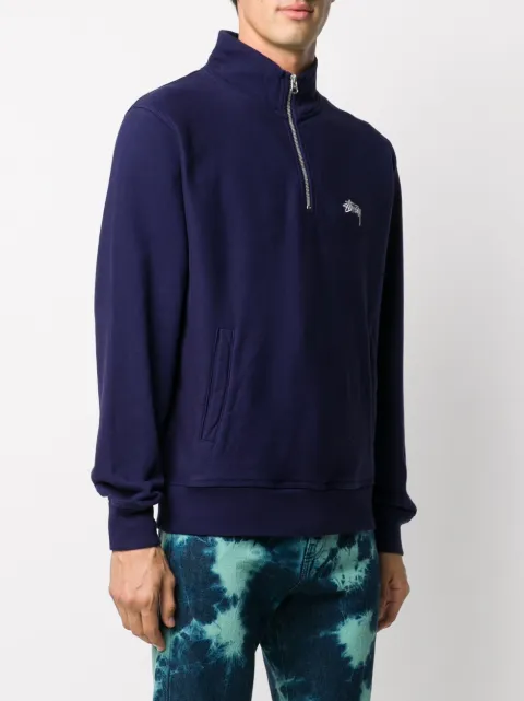 blue stussy jumper