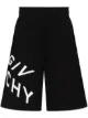 Image 1 of Givenchy Refracted Logo cotton shorts