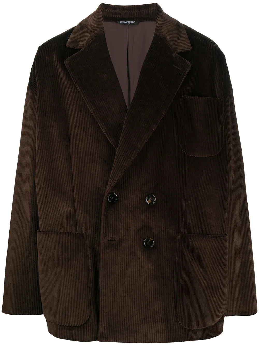 double breasted corduroy coat