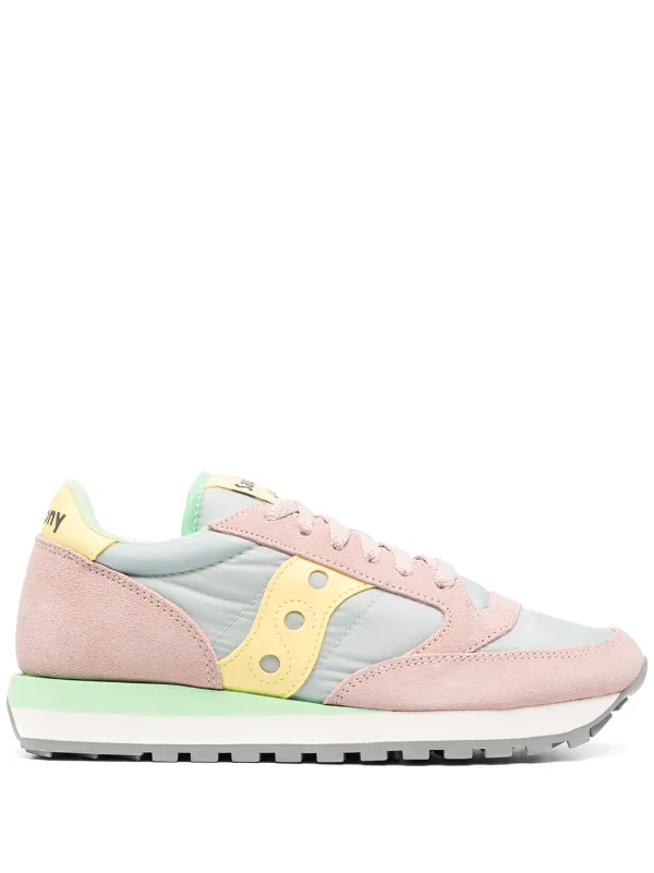 saucony pink yellow