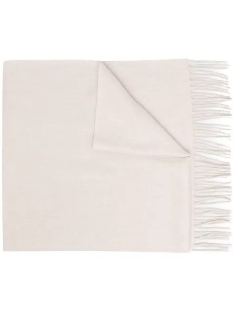 N.Peal fringe trim scarf