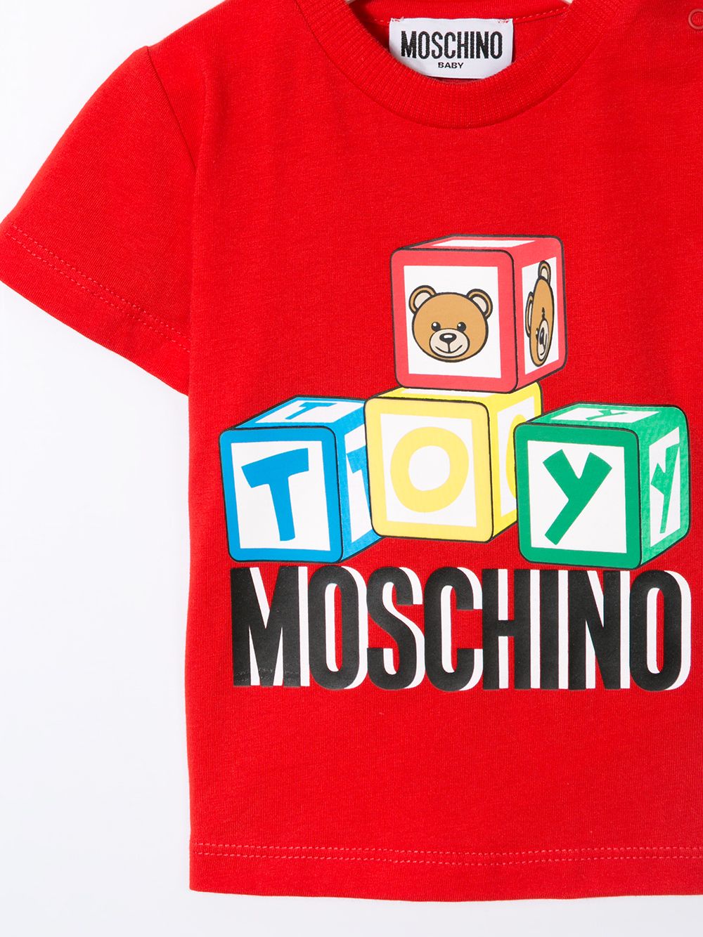 фото Moschino kids футболка с короткими рукавами и логотипом