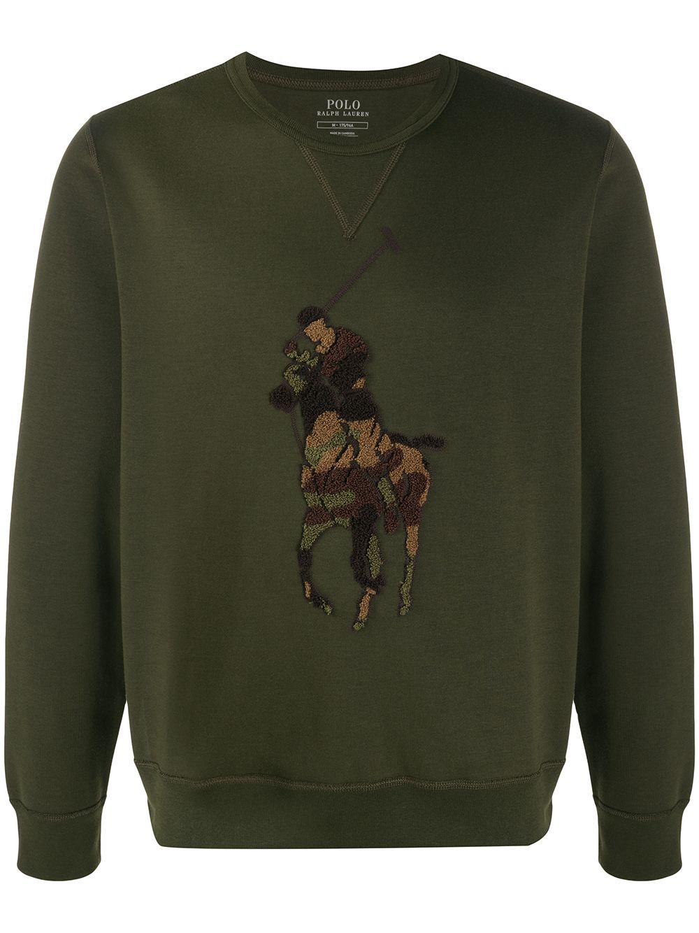 POLO RALPH LAUREN EMBROIDERED CREW-NECK SWEATSHIRT