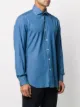 Barba spread-collar cotton shirt