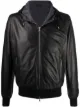 Image 1 of Barba hooded leather jacket
