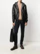 Image 2 of Barba hooded leather jacket