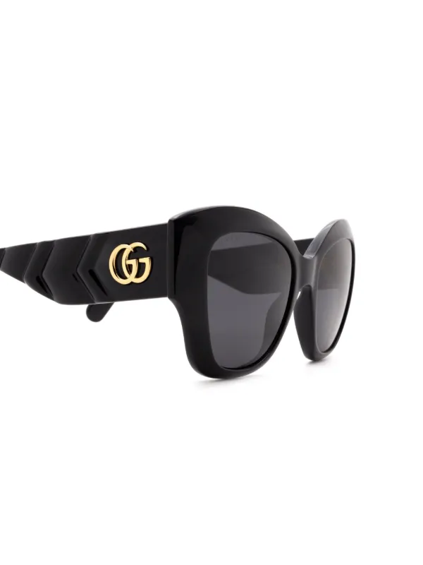 Gucci Eyewear GG0808S oversized-frame Sunglasses | Black  display picture 1