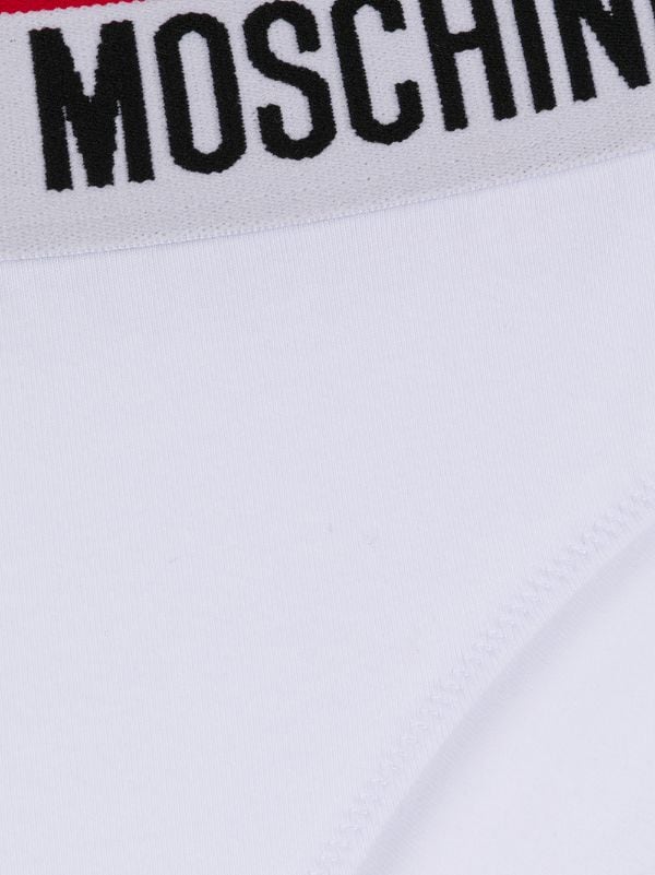 Moschino Logo Waistband Briefs - Farfetch