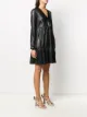 Pinko tiered lace-neckline dress