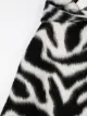 DONDUP KIDS zebra print cape coat