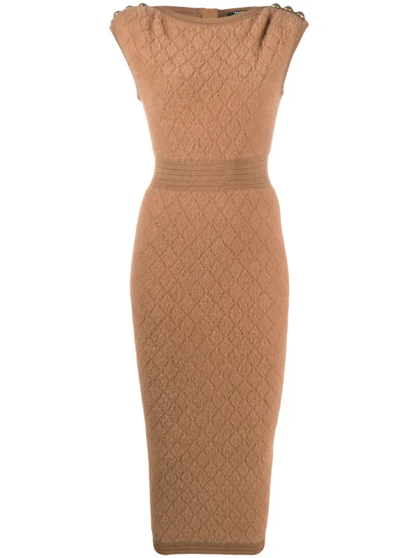 balmain midi dress