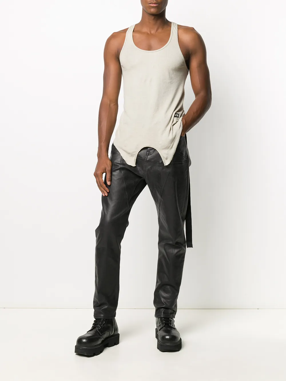 фото Rick owens drkshdw жилет с необработанными краями