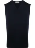 John Smedley sleeveless knit pullover - Blue