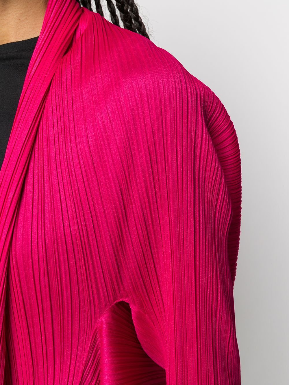 фото Pleats please issey miyake плиссированный пиджак с драпировкой