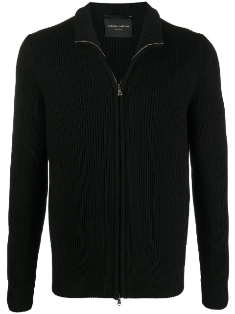 Roberto Collina ribbed knit zipped jumper
