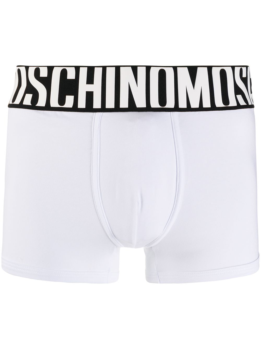 moschino boxer à taille à logo - blanc