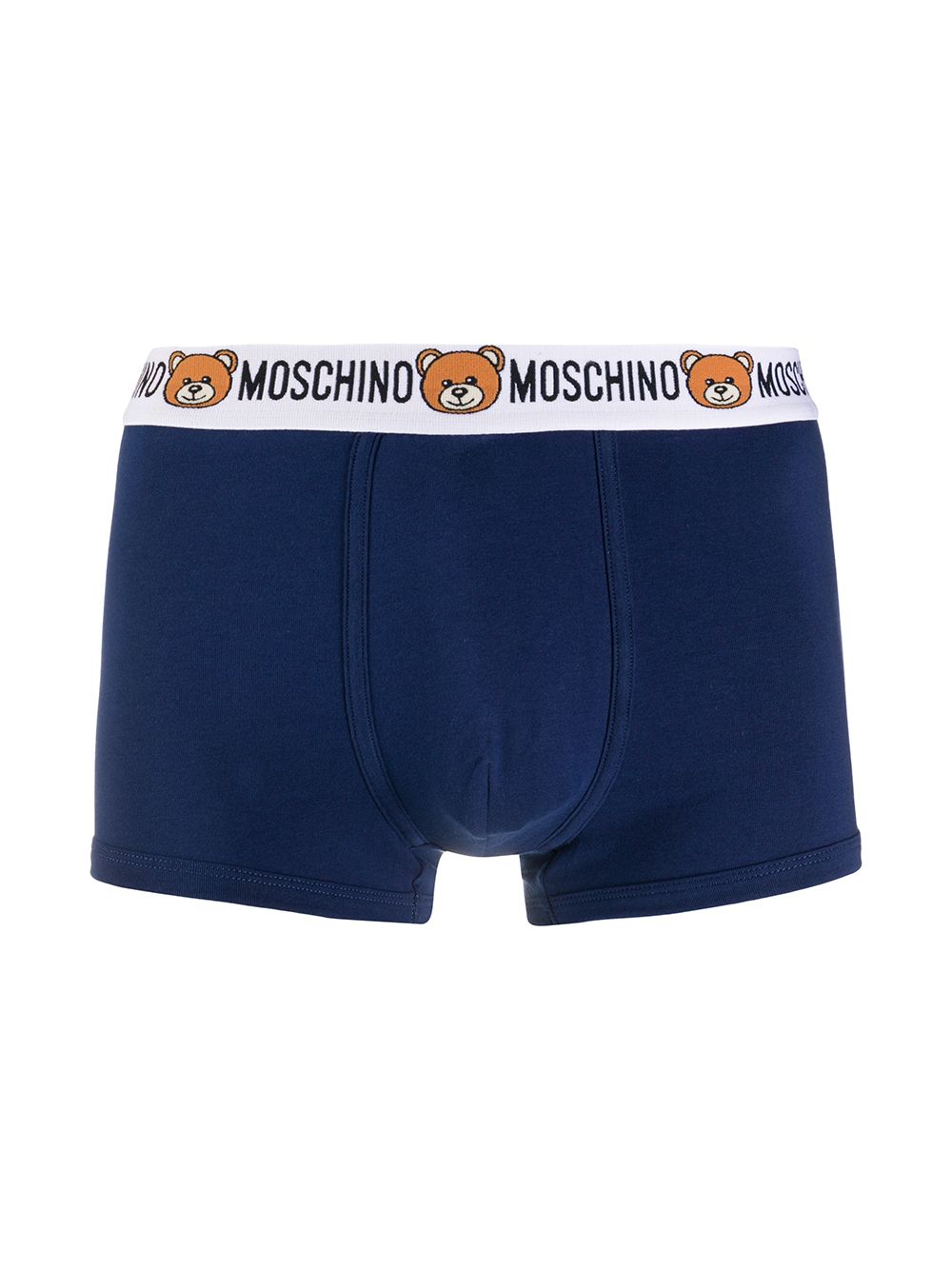 Moschino Slip met logo tailleband - Blauw