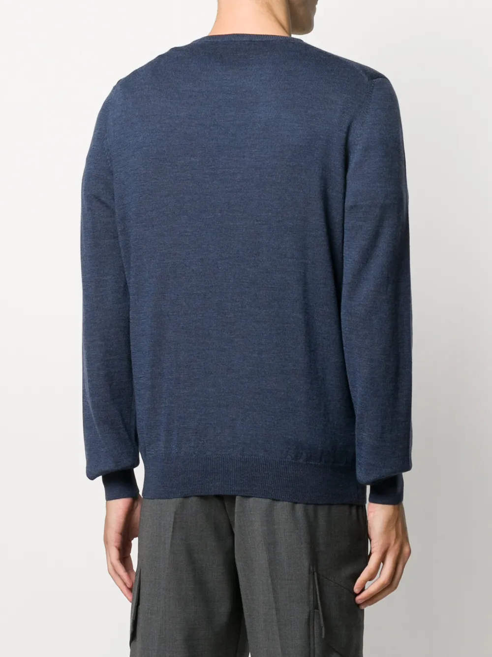 Barba Wollen trui Blauw