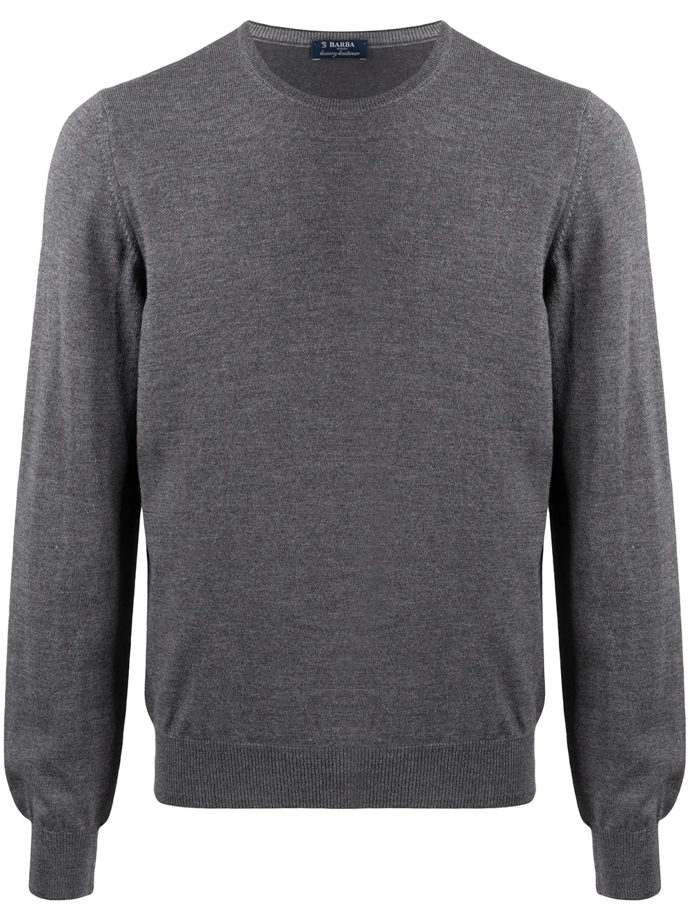 

Barba crewneck wool jumper - Grey