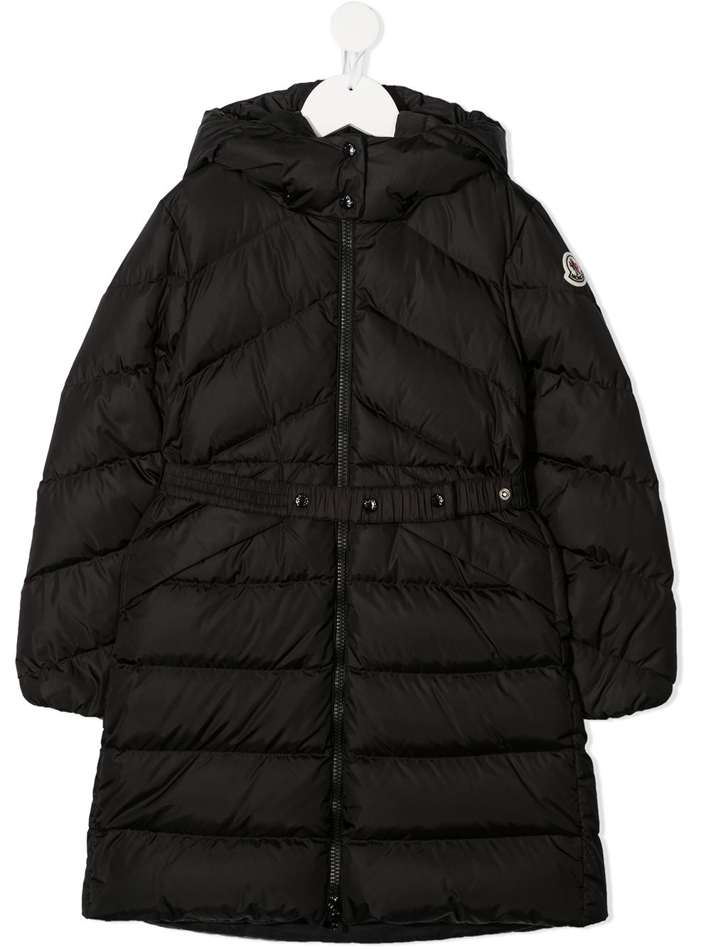 фото Moncler kids удлиненный пуховик